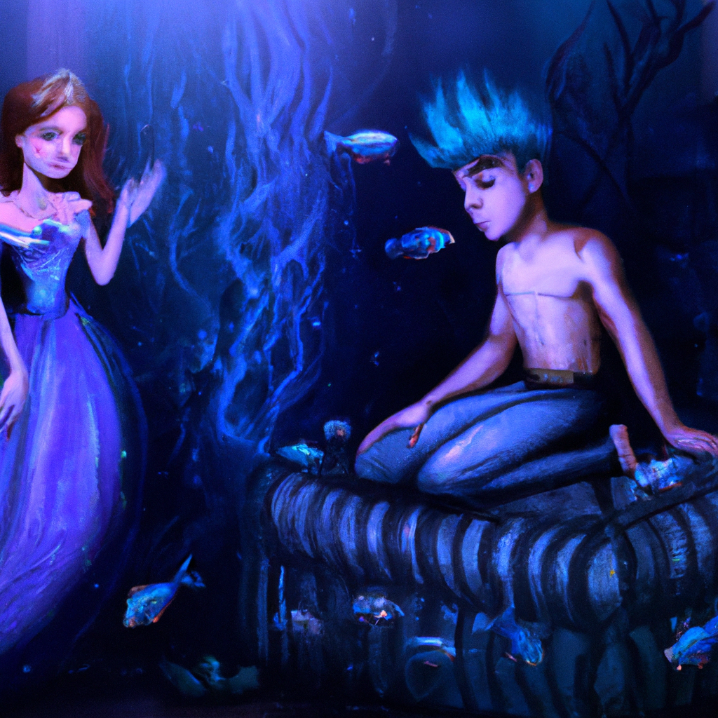 Il Principe Azzurro in mondo sottomarino