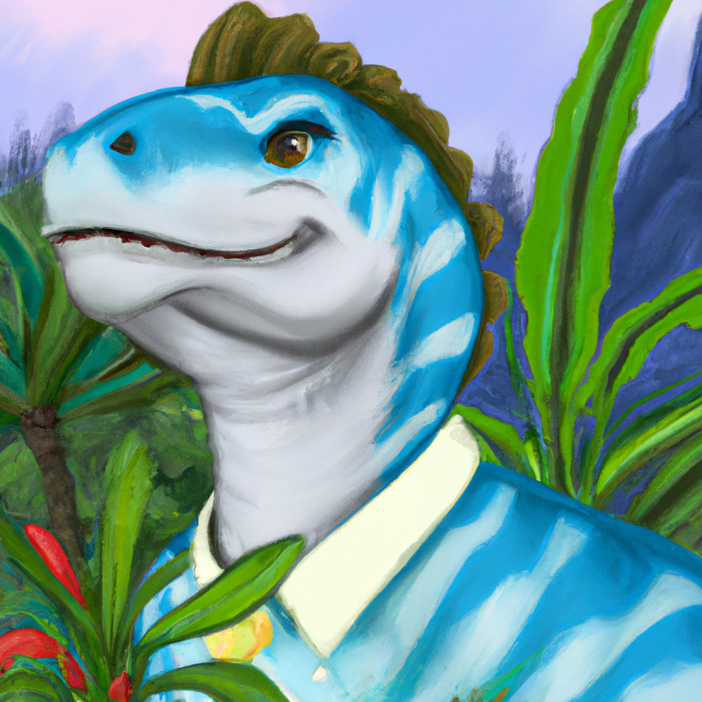 Il Principe Azzurro in regno dei dinosauri