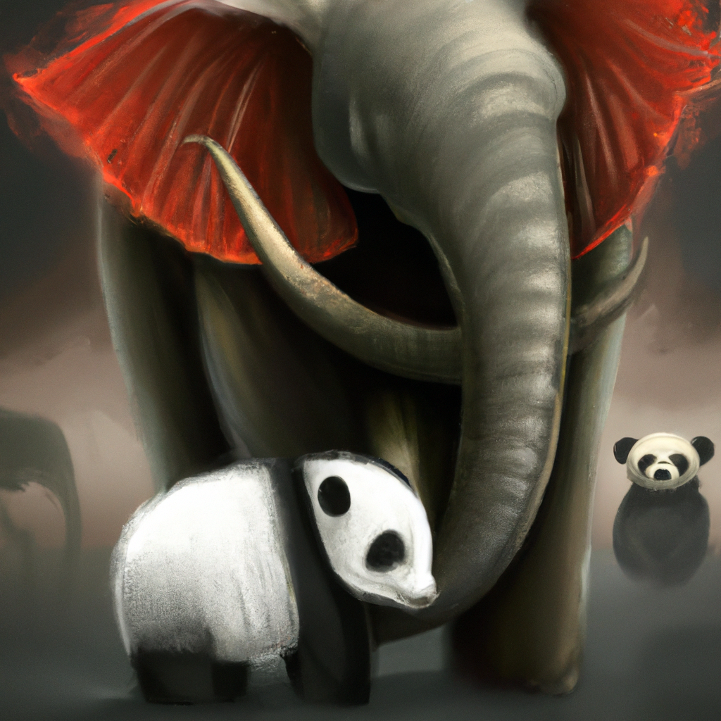 panda e elefante in purgatorio