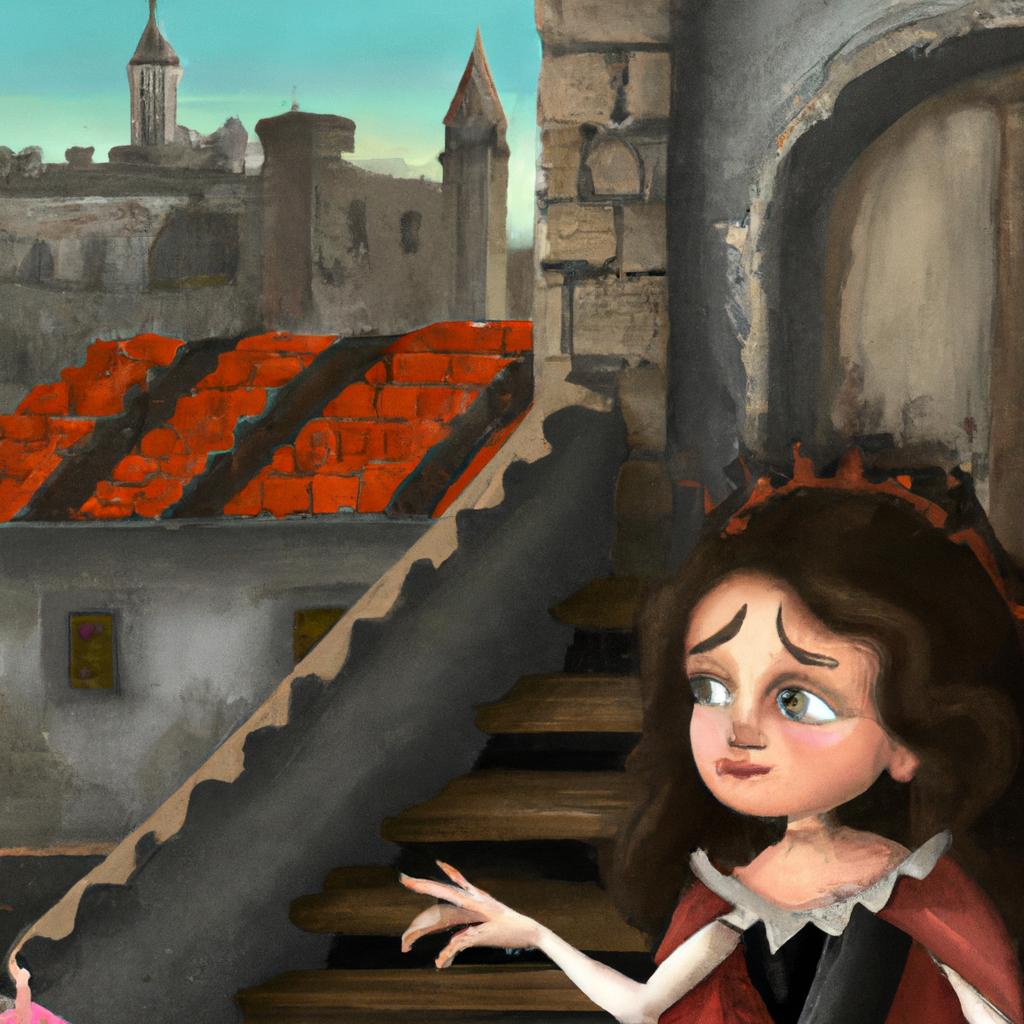 In questa favola per bambini, ambientata in un fronte castello, scopriamo insieme la storia di una cattiva regina che vuole rubare tutto l'oro del villaggio.