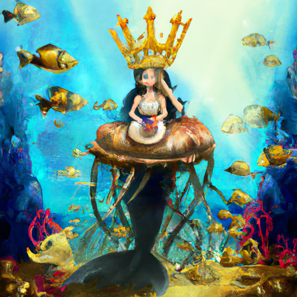 La Regina in mondo sottomarino