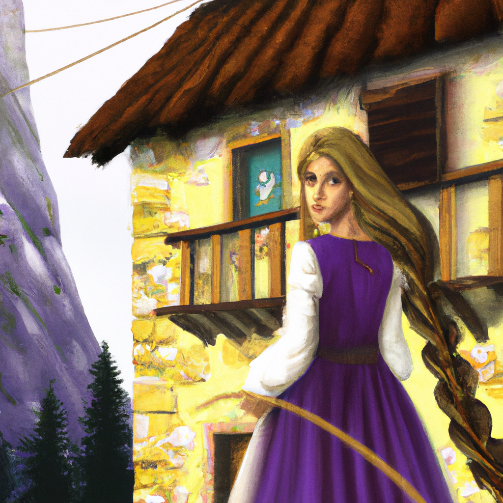 Rapunzel era una principessa che aveva un dono magico: i suoi lunghi capelli biondi che le arrivavano fino alle caviglie. Un giorno il malvagio stregone che l'aveva imprigionata nella torre nella montagna, mandò un principe a salvarla. Questa è la favola della principessa Rapunzel e della sua impresa magica nella montagna.