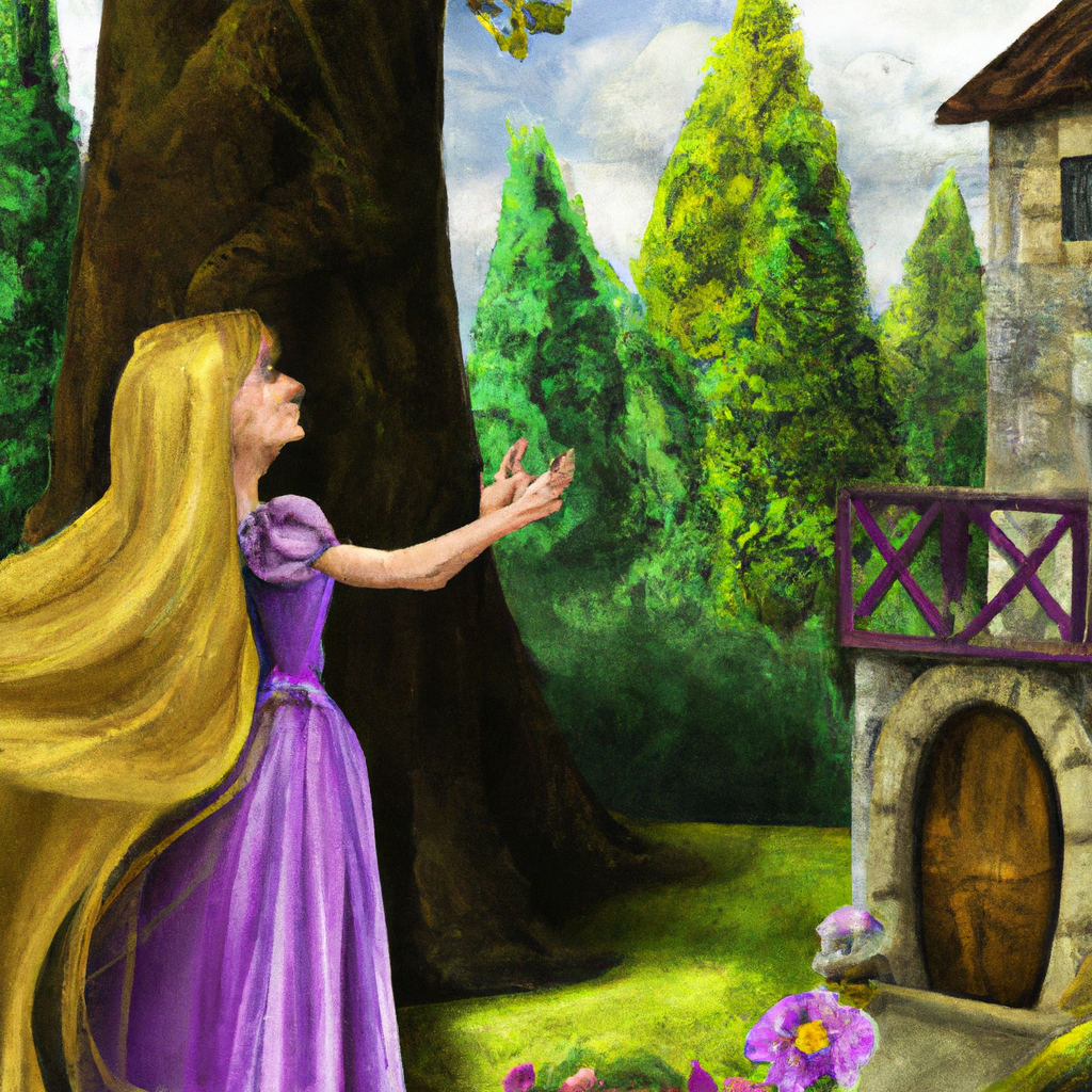 C'era una volta nel Regno degli Gnomi una principessa di nome Rapunzel, che aveva la particolarità di avere una chioma di una lunghezza straordinaria. Tutti la invidiavano per la sua bellezza, ma un giorno la sua chioma spaventò una strega, che l'ha catturata e nascosta in un castello misterioso.