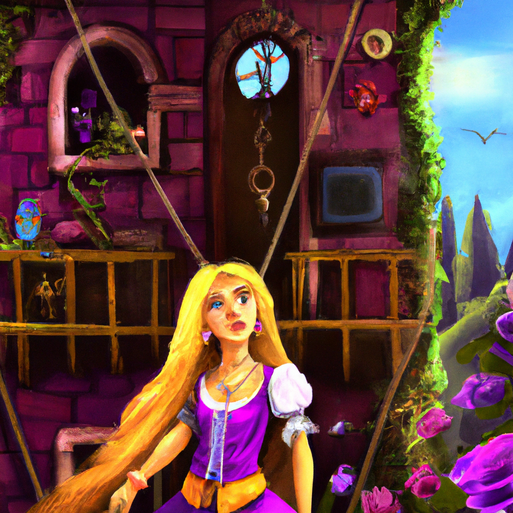 Rapunzel è una giovane principessa che vive nell'isola dei pirati. Un giorno, la malvagia strega dell'isola si impossessa del suo potere magico e la intrappola in una torre. Ma un giorno arriva un eroe, pronto ad aiutarla a scappare!