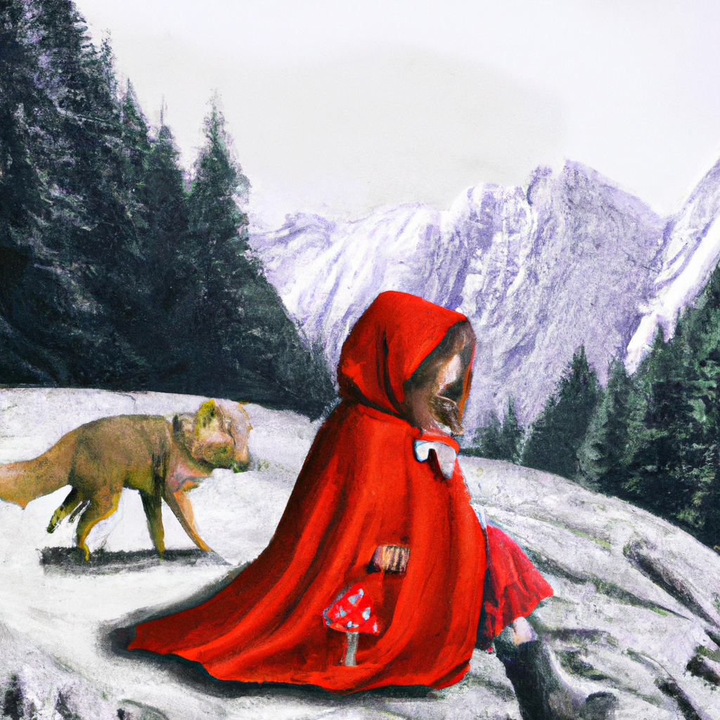 Cappuccetto Rosso è una giovane ragazza che vive in una casetta di montagna con sua nonna. Un giorno decide di fare una passeggiata nei boschi, ma incontra un lupo affamato che la insegue. Riuscirà Cappuccetto Rosso a sfuggire al lupo e ritornare a casa sano e salvo?