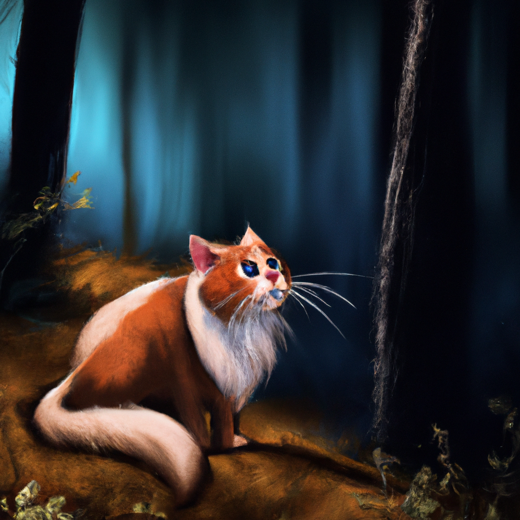 Una favola che racconta di come il gatto sia legato alla natura, ambientata nel bosco.
