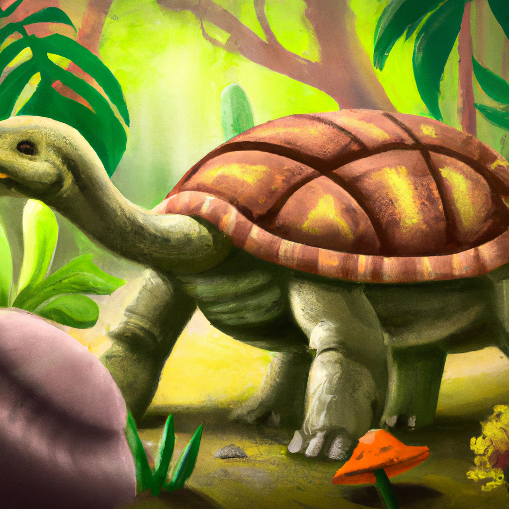 Una tartaruga vive nel regno dei dinosauri e decide di esplorare il mondo per imparare a contare. La tartaruga affronta un viaggio ricco di avventure e scoperte, per arrivare a una grande consapevolezza.