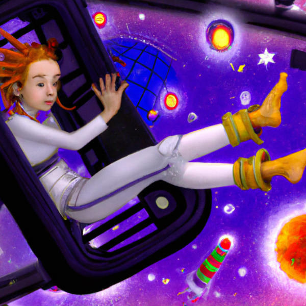 Favola Fantasy: Pippi Calzelunghe nella Astronave Spaziale