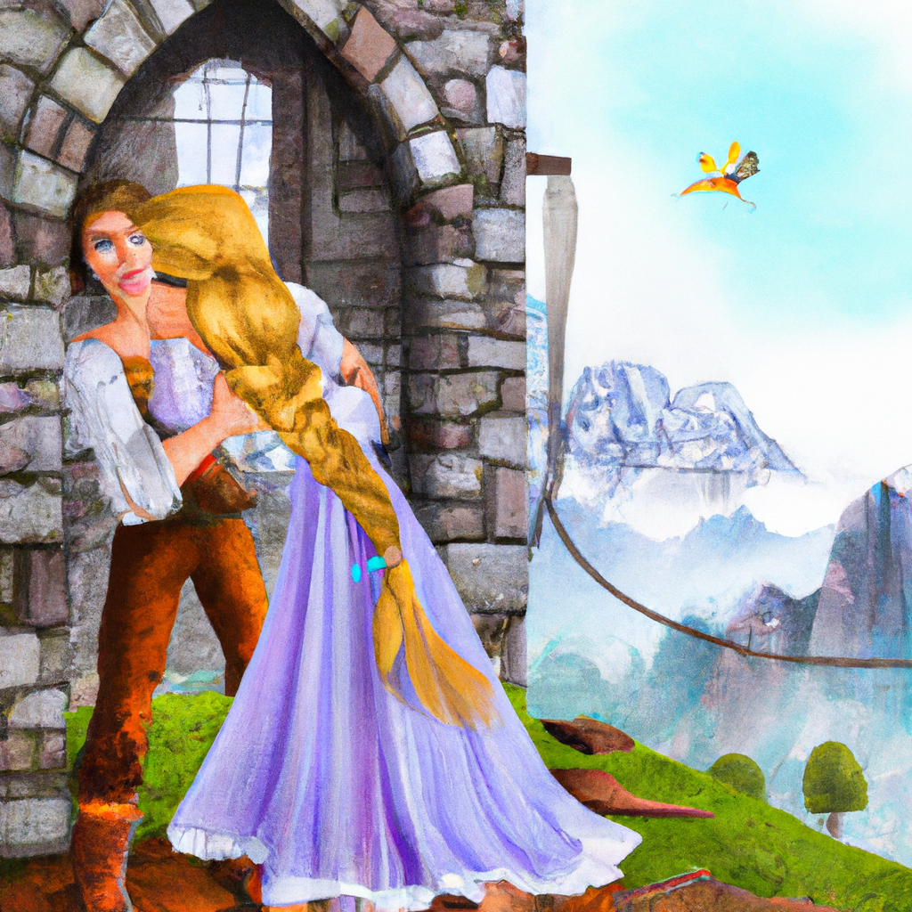 Rapunzel, una giovane fanciulla, viveva in una torre nelle montagne, circondata dal silenzio e dal mistero. Ma la sua vita cambierà grazie al suo incontro con un uomo che le insegnerà l'importanza di avere tolleranza e comprensione verso gli altri.