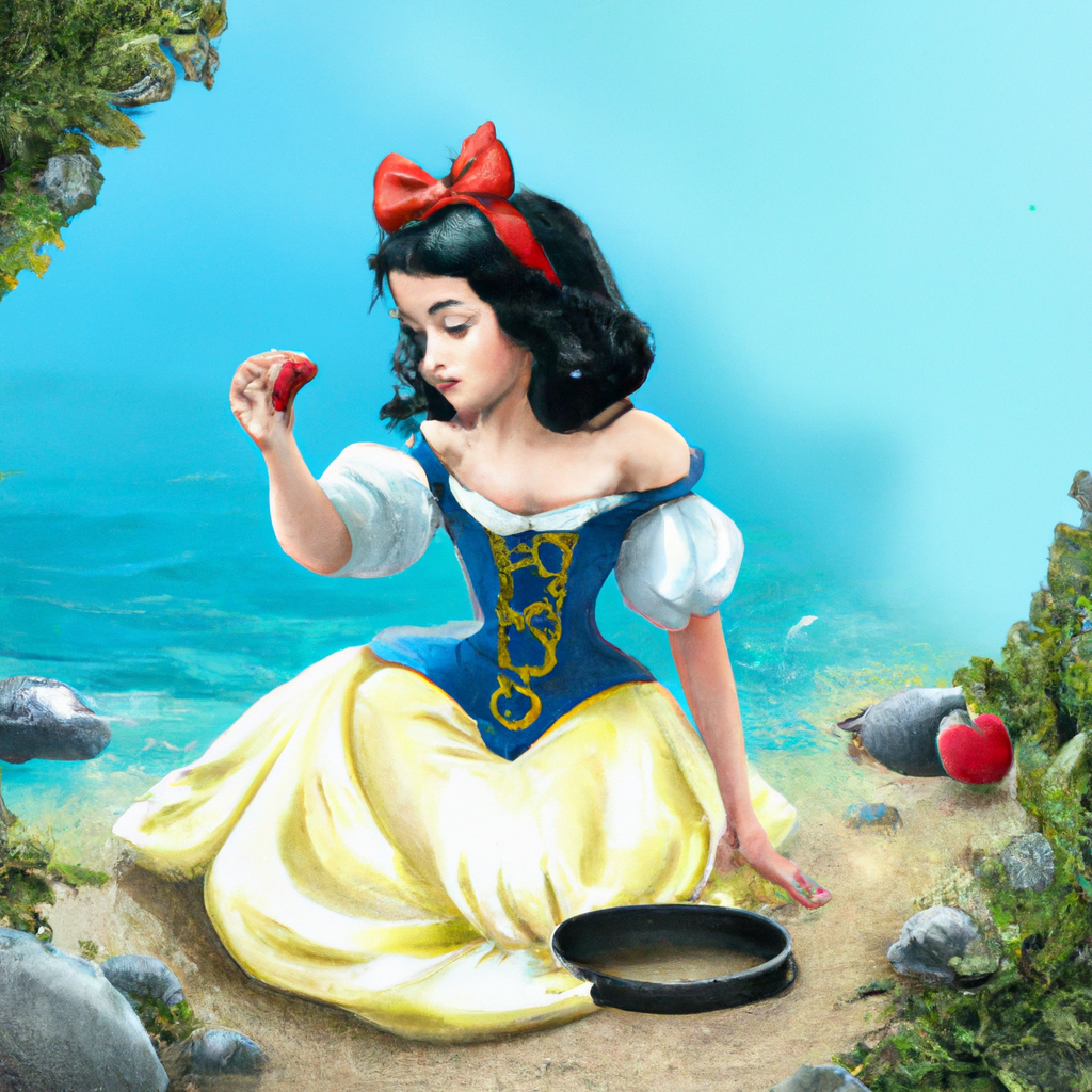Biancaneve, una principessa che conserva l'incanto dell'infanzia, decide di partire per un'avventura in mare, dove conosce l'alfabeto e scopre come usarlo per acquisire conoscenze