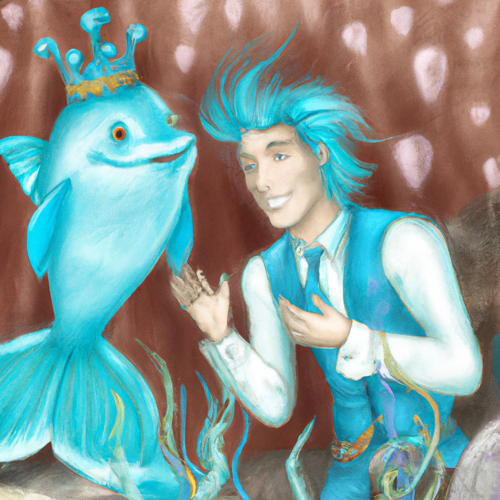 C'era una volta un giovane principe del mare, Azzurro, che aveva bisogno di un amico. Si sentiva solo e triste, così decise di cercare la sua anima gemella sotto le acque del mare.