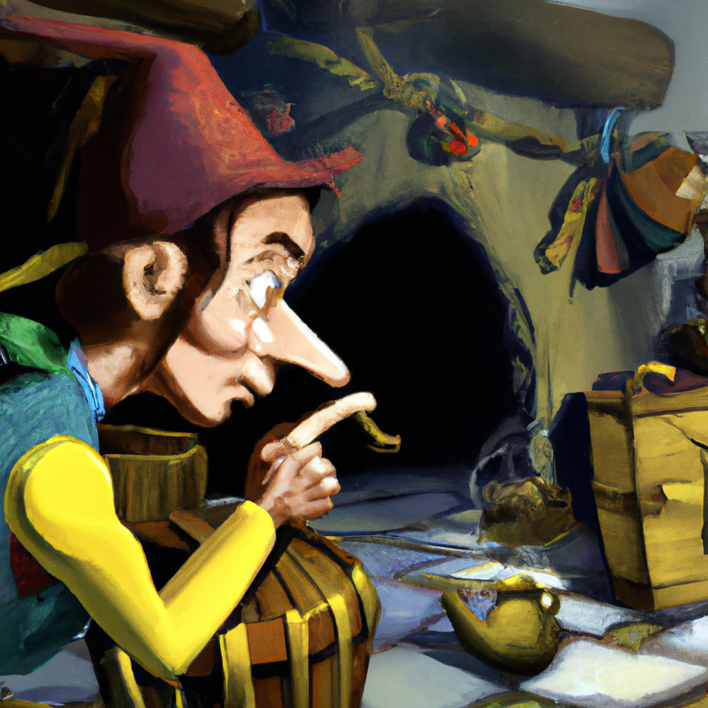 C'era una volta una vecchia strega che nascondeva a Pinocchio, un burattino di legno, alcuni grandi segreti. Pinocchio ascoltava i suoi consigli e, grazie all'aiuto della strega, imparava a essere un bambino affettuoso e onesto.