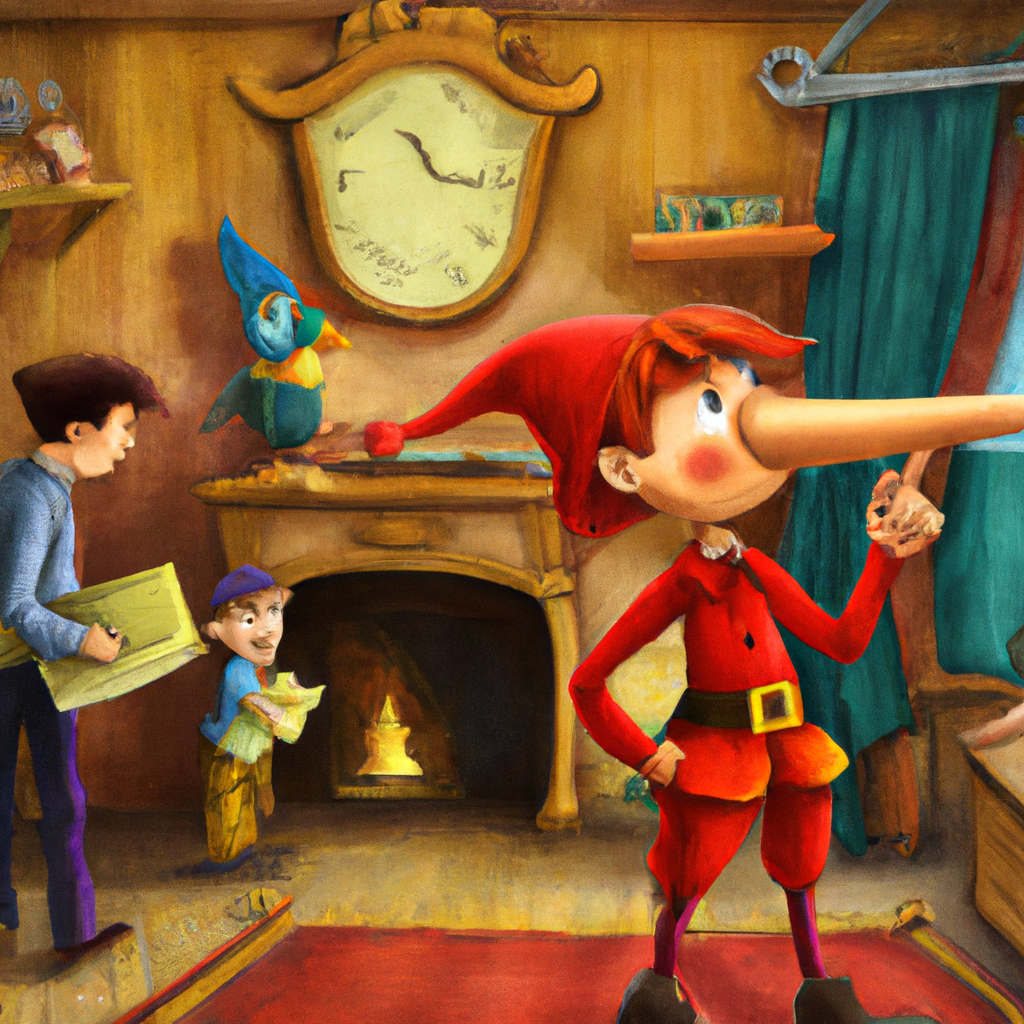 In questa favola, Pinocchio entra al Palazzo Reale per imparare l'alfabeto. Durante la sua visita nella reggia, incontra creature magiche che gli insegnano l'importanza dell'alfabeto e lo aiutano a impararlo. Una grande avventura attende Pinocchio, seguitelo nel suo viaggio!