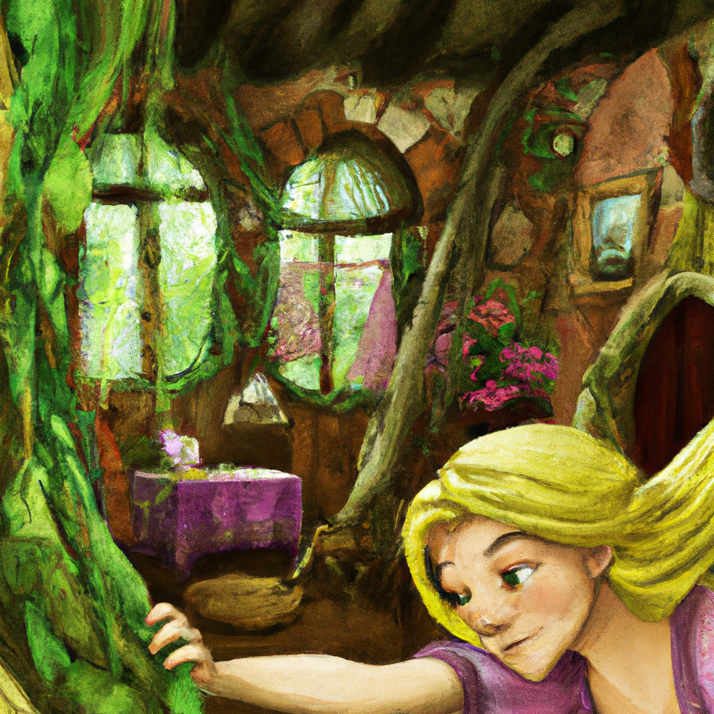 In un luogo incantato, lontano da ogni civiltà, esisteva una vecchia vicina a una foresta, nella quale era custodita la bella Rapunzel. La ragazza era incantata da una strega che la teneva prigioniera in una torre di roccia. Il suo unico desiderio era di rivedere il mondo libero e di scoprire l'amore.