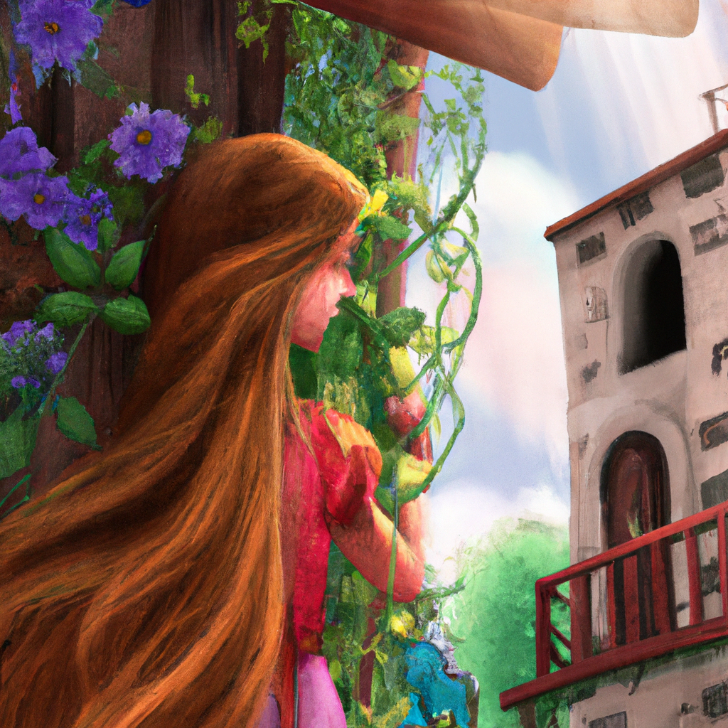 In un paese lontano, viveva una fanciulla di nome Rapunzel. La sua bellezza era paragonabile a quella di una dea e così, il suo destino era quello di vivere reclusa in una torre alta e grande. Grazie all'empatia e all'aiuto di una giovane principessa, Rapunzel riuscirà finalmente a scappare.