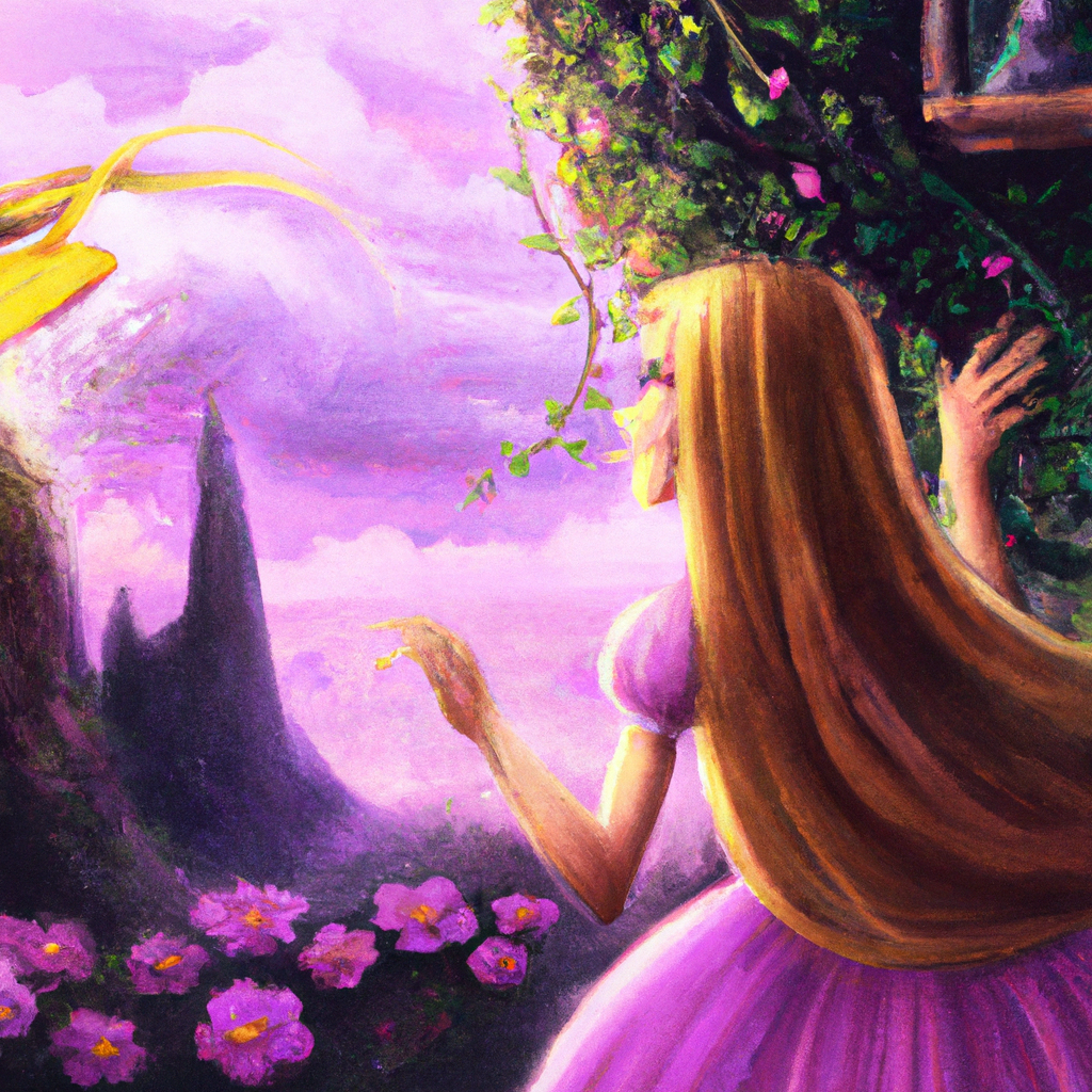 Nel regno dei gnomi, dove tutto è colorato e divertente, c'era una giovane ragazza di nome Rapunzel che viveva con i suoi amici. La sua curiosità la portava a vedere il mondo in colori e a scoprire tutti i misteri che questo regno aveva da offrire.